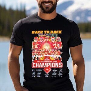 Kansas City Chiefs Back To Back 20232024 Afc Tshirt